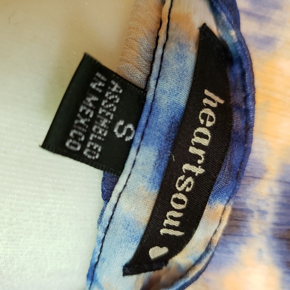 5 for $20!! Heartsoul tie dye button up tank - Picture 7 of 7